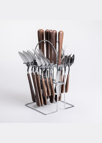 Набор столовых приборов 24 предмета на 6 персон, серебро Yiwu (325686403)