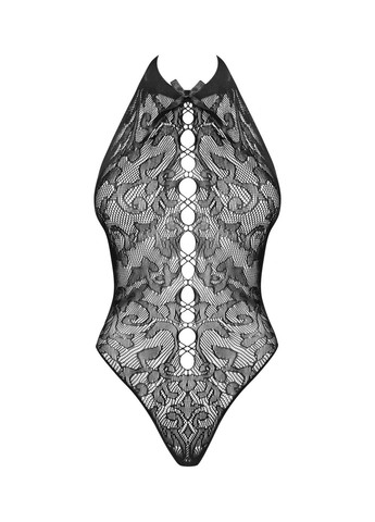 Бодістокінг з великими осередками та відкритою спиною B113 teddy, халтер Obsessive (297529277)