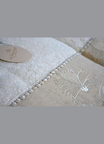 Подарочный набор полотенец La, 3 шт. с ароматом Olivia Maison белый