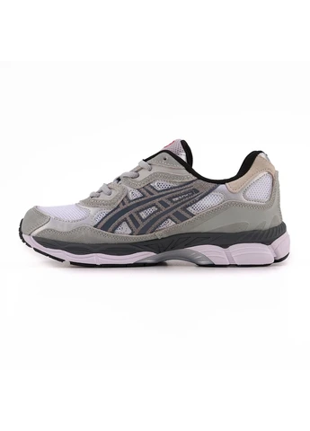 Белые летние кроссовки asics gel-nyc white steel grey асикс гель нюк No Brand