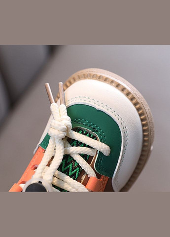 Комбіновані всесезонні кросівки дитячі зимові з коричневими вставками No Brand