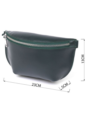 Женская сумка на пояс кожаная с регулируемым ремнем зеленая (sku_16390) No Brand (329853343)