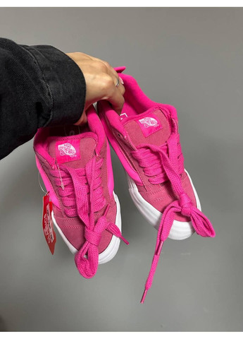 Рожеві Осінні кеди чоловічі vans knu skool acid pink ванс кну скул No Brand