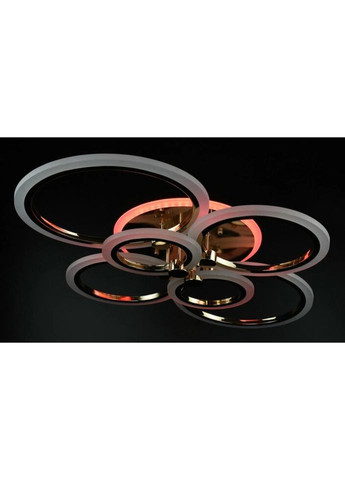 Люстра светодиодная потолочная LED светильник для квартиры на потолок лэд с пультом 26946 Золото 11х57х77 см. Sunnysky (324396727)