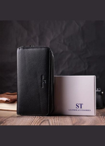 Чоловічий шкіряний гаманець на дві блискавки ST 10127-a (290250794)