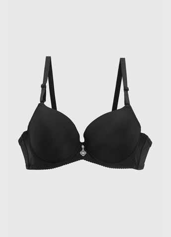 Чёрный бюстгальтер Blue Rose