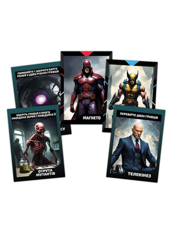 Карточная игра "Битва комиксов" PLR-0016, 18 карт ролей, 10 карт экипировки Flixplay (306815251)