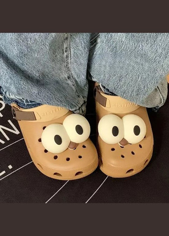 Джибітси очі милі смішні прикраси для взуття з великими очима аксесуари крокс прикраса 2 шт Shantou (331902346)