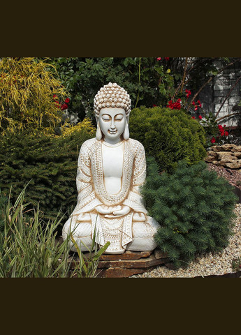 Садовая фигура Будда 70х43х32 см (ССП00006 Крем) Гранд Презент (293151887)