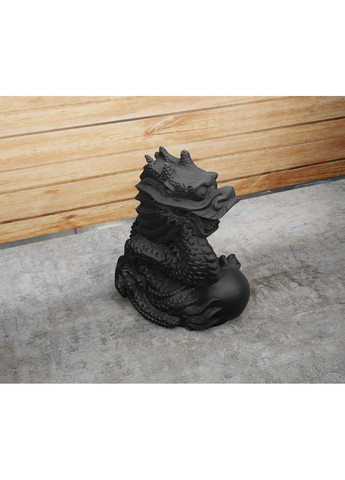 Статуетка дракона з кулею - яйцем. Символ 2024 року. Золотистий, 5 см ЗаСвіт (280940502)