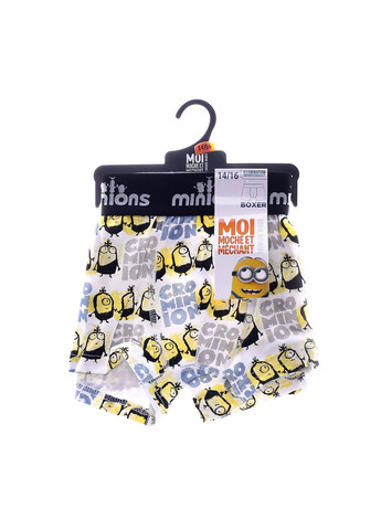 Трусы-боксеры Black Crominion Prehistory 1-pack white — 30890253-4 Minions (333958119)