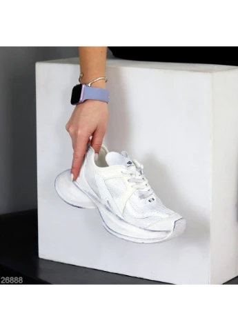 Белые кроссовки No Brand белые лето (385980539)