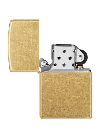 Комплект Зажигалка Regular Street Brass 48267 + Подарочная упаковка + Бензин + Кремни Zippo (322873021)
