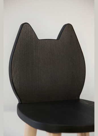 Дитячий столик і 2 стільчика Cat для дітей 4-7 років Чорний Tatoy (305847293)