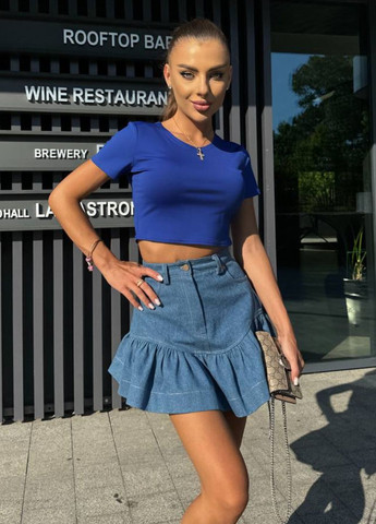 Базовий повсякденний легкий літній топ з короткими рукавами Tik-Tak (347234532)