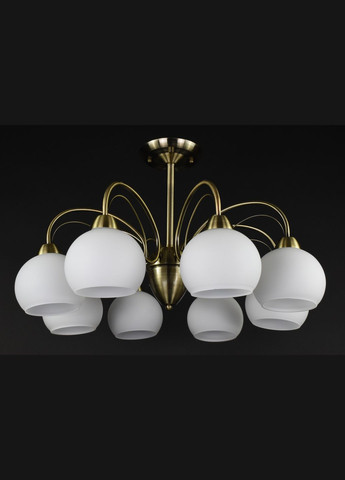 Люстра стельова на 8 лампочок 27275 Бронза 40х62х62 см. Sunnysky (364498947)