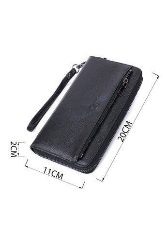 Зручний клатч для чоловіків із натуральної шкіри 22681 Чорний st leather (298111881)