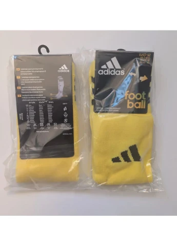 Жёлтые футбольные Гетры Ad без носка обрезные No Brand (382668373)
