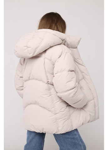 Молочная зимняя куртка для девочки цвет молочный cb-00282360 Yuki