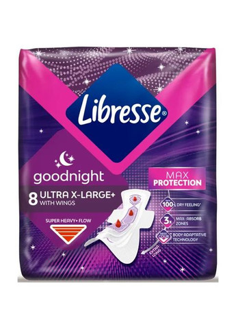 Прокладки Libresse Ultra Night extra wing 8 шт (268144571)