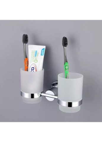 Подвійна склянка для щіток G1808, латунь, хром GAPPO (371881649)