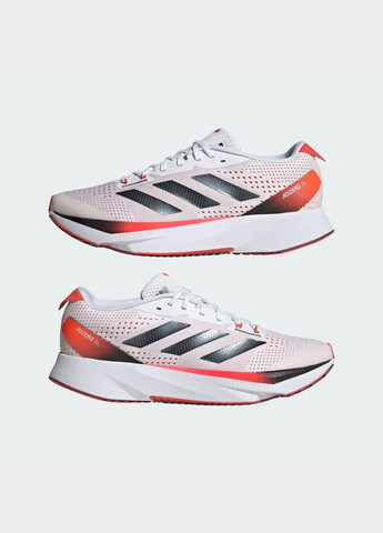 Белые летние кроссовки для бега adizero sl adidas