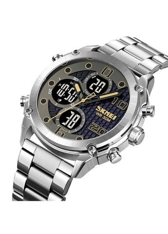 Мужские наручные часы на стальном браслете 1975 (Серебристые) Skmei (314483399)