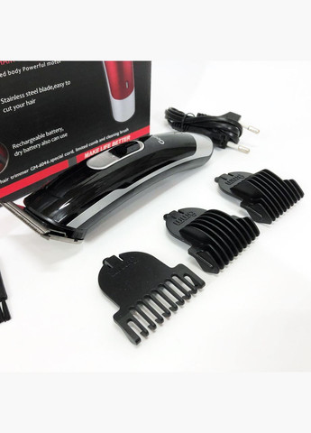 Машинка для стрижки волос GM-6046, Практичная машинка для стрижки волос. Цвет: черный Gemei (364665624)