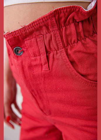 Жіночі прямі джинси МОМ, червоного кольору, Ager - (292130921)