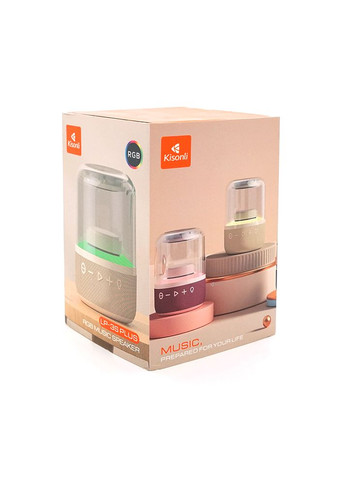 Колонка LP3S PLUS Bluetooth 5.0, 1х8W, 1200mAh, USB/TF/BT/AUX, DC: 5V/1A, Black, BOX, Q60 Kisonli (315350831)