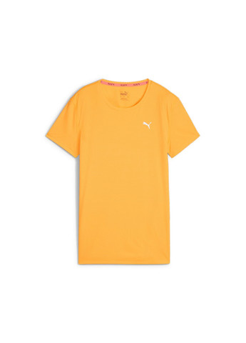 Оранжевая всесезон футболка run favorite women's tee Puma