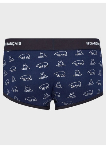 Трусы боксеры Shorty18OUR Синий с принтом полярного медведя Garcon Francais (364124107)
