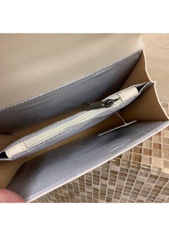 Жіноча міні сумочка клатч Підкова стьобана бежева ProDobro (363259911)