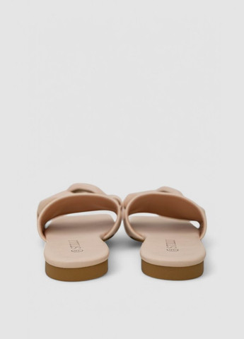 Бежевые шлепанцы женские,, 248rl165 Stilli с цепочками