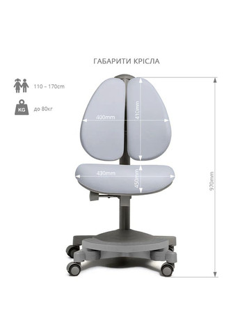 Дитяче крісло Cubby Brassica Grey (356447230)