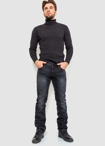 Серые демисезонные джинсы мужские на флисе, цвет серый, Ager