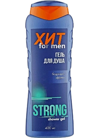 Гель для душу для чоловіків, бадьорливий ефект, "Хіт" 400ml (2-941691) Аромат (380156071)