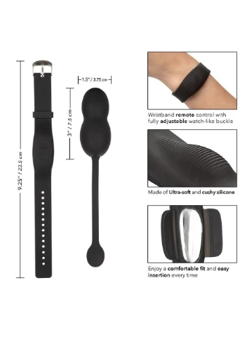 Вагинальные шарики с вибро Wristband Remote Soft Kegel MULTISHOP California Exotic (378591296)