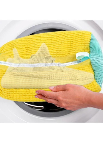 Сумка-мішок для прання білизни та взуття BauTech 39x19 см Жовтий (2104618713) No Brand (362575655)