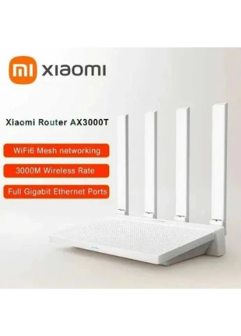 Роутер Wi-Fi 6 AX3000T | Дводіапазонний маршрутизатор 3000 Мбіт/с Xiaomi (389933783)