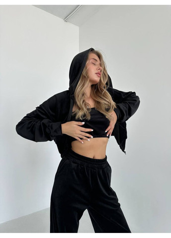 Женский велюровый костюм тройка No Brand (361341117)