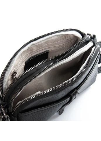 Женский молодежный кожаный клатч 99102 black Alex Rai (393336935)