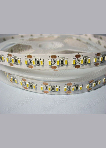 Світлодіодна стрічка 12В SMD3014 10мм Теплий білий 1020LEDs (204 шт на 1 м) IP20. 1 метр OEM (361068148)