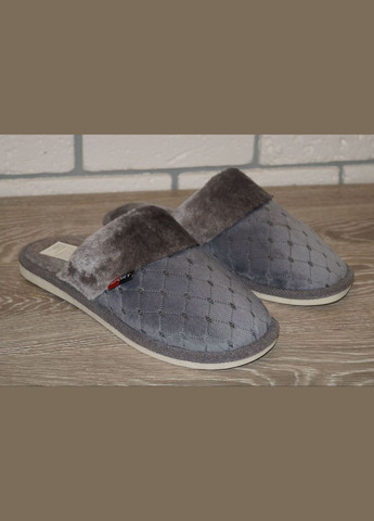 Серые тапочки мужские комнатные / домашние Alex