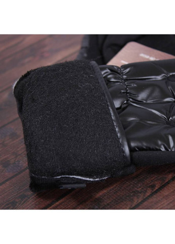 Перчатки женские текстильные D24097-1T черные демисезонные сенсорные De Esse (306709373)