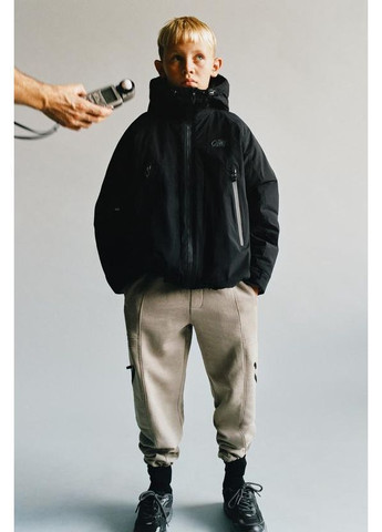 Черная подростковая демисезонная куртка 5992/772 140 см черный Zara