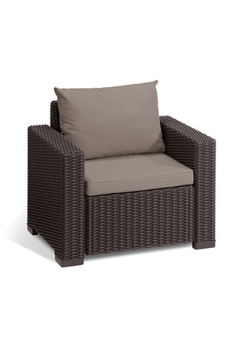 Комплект садових меблів Keter California 3 seater, коричневий Allibert (329407552)