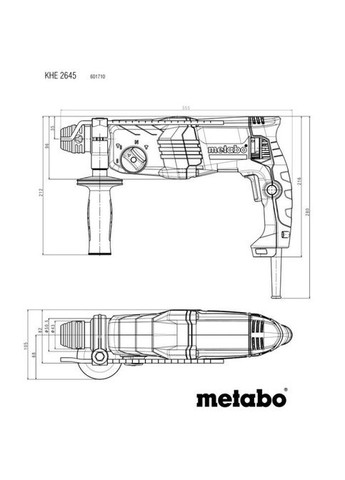 Сетевой перфоратор KHE 2645 SDS plus Metabo (352750136)