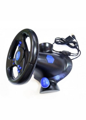 Ігрове кермо з педалями 3 в 1 Vibration Steering Wheel для PS2/PS3/ПК (1756374628) No Brand (351363080)