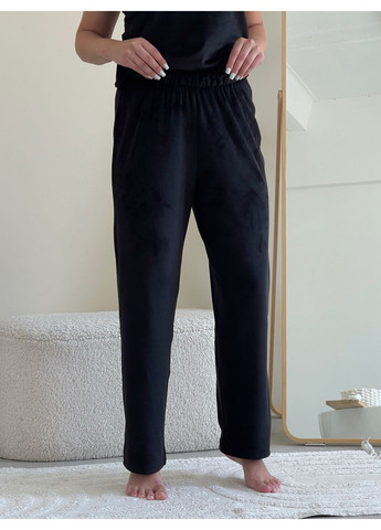 Черная зимняя женская пижама кофта + брюки No Brand 100002411